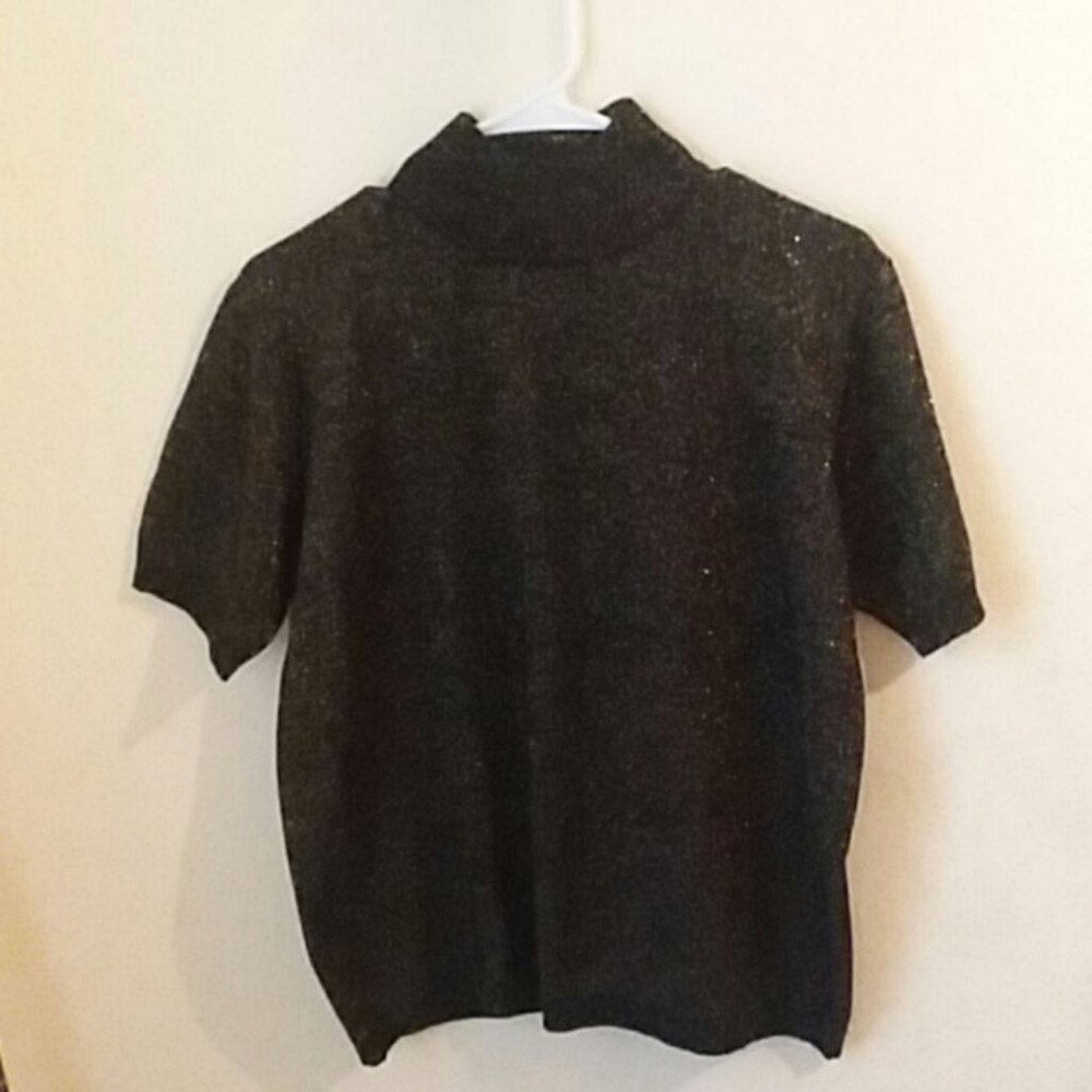 Karen Scott glitter turtleneck